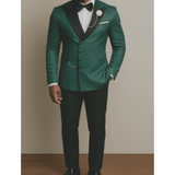 Herren-Anzug im zweiteiligen set | formeller stil – Grün