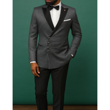 Herren-Anzug im zweiteiligen set | formeller stil – Grau