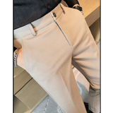Herren-Hose mit schmaler passform | geradliniger sti – Creme
