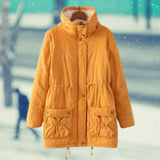 Yinara - fleece-winterjacke für damen – Gelb