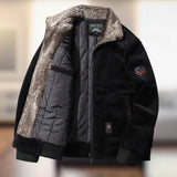 Quentin – fleecegefütterte herrenjacke – Schwarz