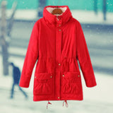 Yinara - fleece-winterjacke für damen – Rot