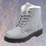 Odette – mit fleece gefütterte damenstiefel – Grau