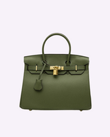 Evelina Tasche | Sofistische Ledertasche – Olivgrün