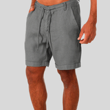 Matteo | Herren Bermuda Shorts Regular Fit Kordelzug – Grau