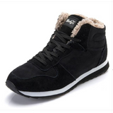 Winterschuhe Herren | Schnürstiefel Knöchelhoch – Schwarz