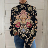 Vinnora | Vintage Blumenpullover – Geblumte