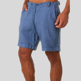 Matteo | Herren Bermuda Shorts Regular Fit Kordelzug – Marineblau