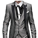 Herren Hochzeitsgast Anzug | Mit Weste – Grau