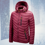 Huxley - herren retro-winterjacke – Rot