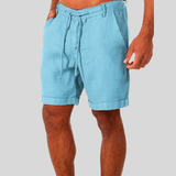Matteo | Herren Bermuda Shorts Regular Fit Kordelzug – Hellblau