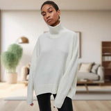 Klassischer rollkragenpullover für damen – anne – Weiß