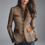 Lorisse - stilvolle strukturierte Jacke – Braun