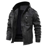 Chris – alpha-lederjacke – Schwarz