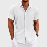Slim Fit Kurzarmhemd für Herren – Smart & Lässig zugleich – Weiß