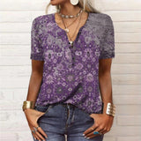 Selene - Elegante Sommerbluse – Violett