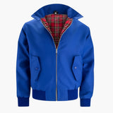 Rippbündchen Harrington Jacke für Herren – Königsblau