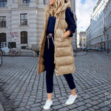 Cacia - langer körperwärmer – Khaki