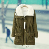 Yinara - fleece-winterjacke für damen – Grün