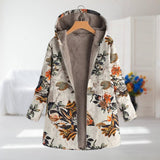 Kamellie – Leichte Winterjacke mit Kunstfellfutter – Beige