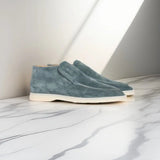 Herren Loafer | Schlanke Form mit niedrigem Einstieg – Blaugrau