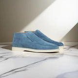 Herren Loafer | Schlanke Form mit niedrigem Einstieg – Ozeanblau