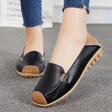 UrbanSleek™ – Elegante Damen Loafer mit Farbkontrast & Komfort-Sohle – Schwarz
