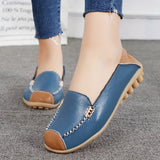 UrbanSleek™ – Elegante Damen Loafer mit Farbkontrast & Komfort-Sohle – Hellblau
