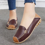 UrbanSleek™ – Elegante Damen Loafer mit Farbkontrast & Komfort-Sohle – Dunkelbraun