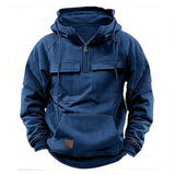 Utility Zip Hoodie für lässige Abenteuer – Blau