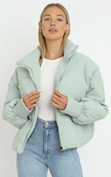 Leichte Damen Pufferjacke - Sofia – Hellgrün