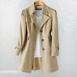 Kaliah - Softtouch-Trenchcoat – Khaki