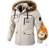 Hochwertige wasserdichte winterjacke für männer – Beige gefüttert