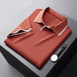 Reginald | Weiter Kragen Regular-Fit Poloshirt – Rot