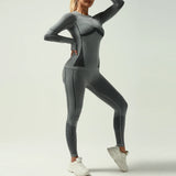 Lexara | Atmungsaktive Yoga Leggings für Damen Winter – Dunkelgrau