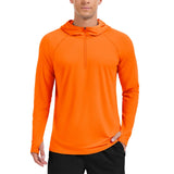 Sanor | Atmungsaktives Langarmshirt für Herren UV-Schutz – Orange