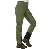 Valtrix | Wasserdichte Softshell-Hosen für Damen Winter – Armeegrün