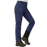 Valtrix | Wasserdichte Softshell-Hosen für Damen Winter – Marineblau