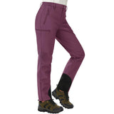 Valtrix | Wasserdichte Softshell-Hosen für Damen Winter – Purpurrot