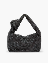 Glänzende Mini-Tasche – Schwarz