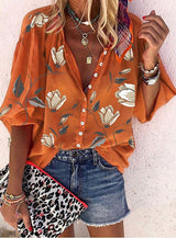 Vanessa | Trendy Boho Casual V Ausschnitt Bluse – CSCX12-0003