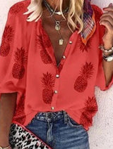 Vanessa | Trendy Boho Casual V Ausschnitt Bluse – CSCX12-0013