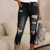 Delina - Ripped-Jeans – Schwarz