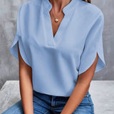 Vivi | Elegante Leichte Bluse für Damen – Blau