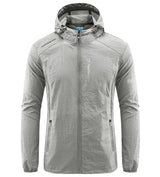 Vezaro | Schnelltrocknende Outdoor Jacke für Herren – Hellgrau