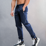 Gevora | Atmungsaktive Jogginghose für Herren Slim Fit – Blau