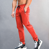 Gevora | Atmungsaktive Jogginghose für Herren Slim Fit – Rot