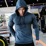 Shapex | Atmungsaktives Langarmshirt für Herren Sommer – Navy