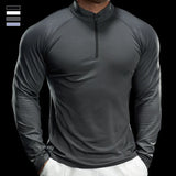 Eltron | Schnelltrocknendes Fitnessshirt für Herren Kompression – Dunkelgrau