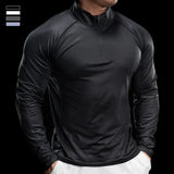 Eltron | Schnelltrocknendes Fitnessshirt für Herren Kompression – Schwarz